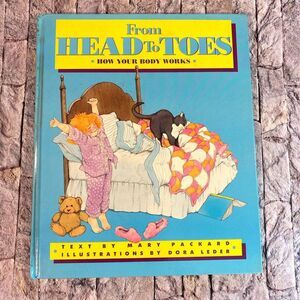 Simon & Schuster From Head to Toes Vintage Children's Book Hardback 1985